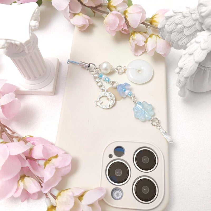 cioatu Y2K Cute Phone Charms Set - Aesthetic Cherry,Flower, Butterfly & Star Cell Phone Straps, Kawaii PhoneAccessories for Bag Keychain, AirPods, Camera Decor - Image 4